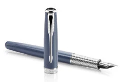 Parker® Parker Sonnet EXC Blauw Custom SHL 18K Vulpen -Winkel Voor Kantoorartikelen 1930260 parker Sonnet EXC blue custom 18k fountain pen 1