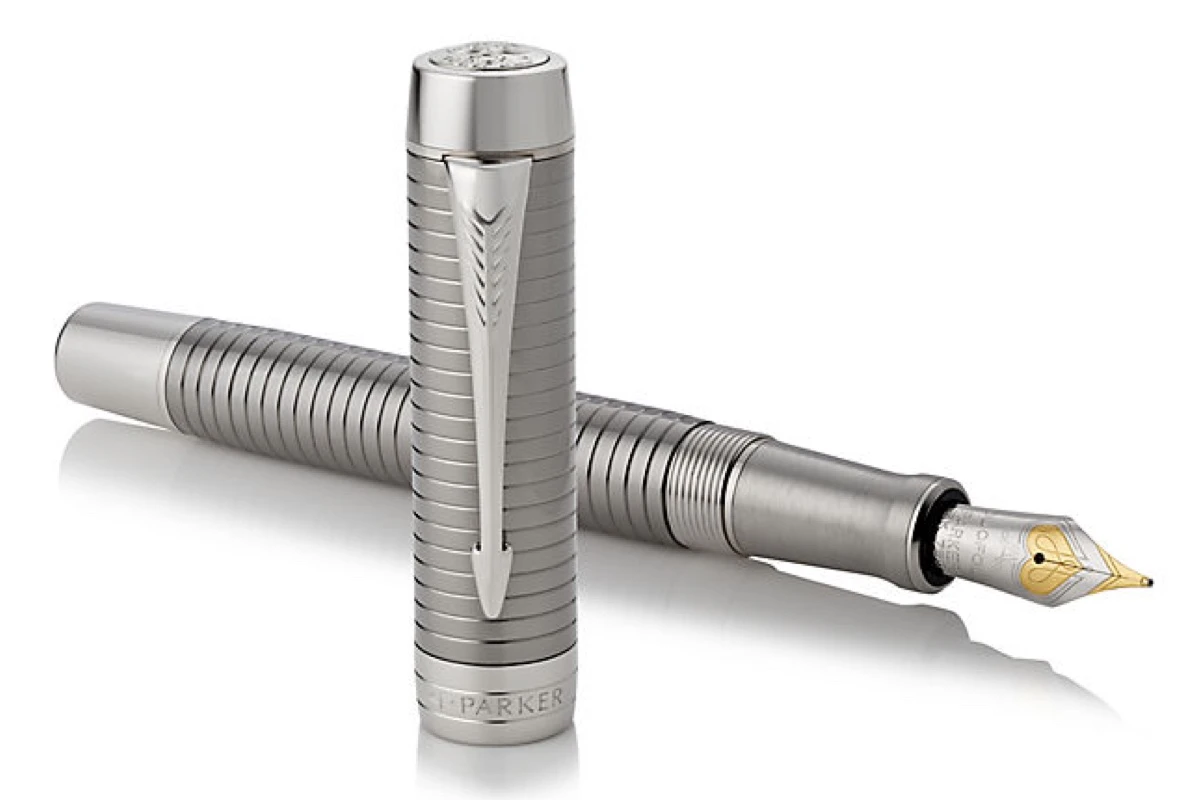 Parker® Parker Duofold Prestige Ruthenium Chiselled Centennial Vulpen 2 Parker® Parker Duofold Prestige Ruthenium Chiselled Centennial Vulpen - Afbeelding 2