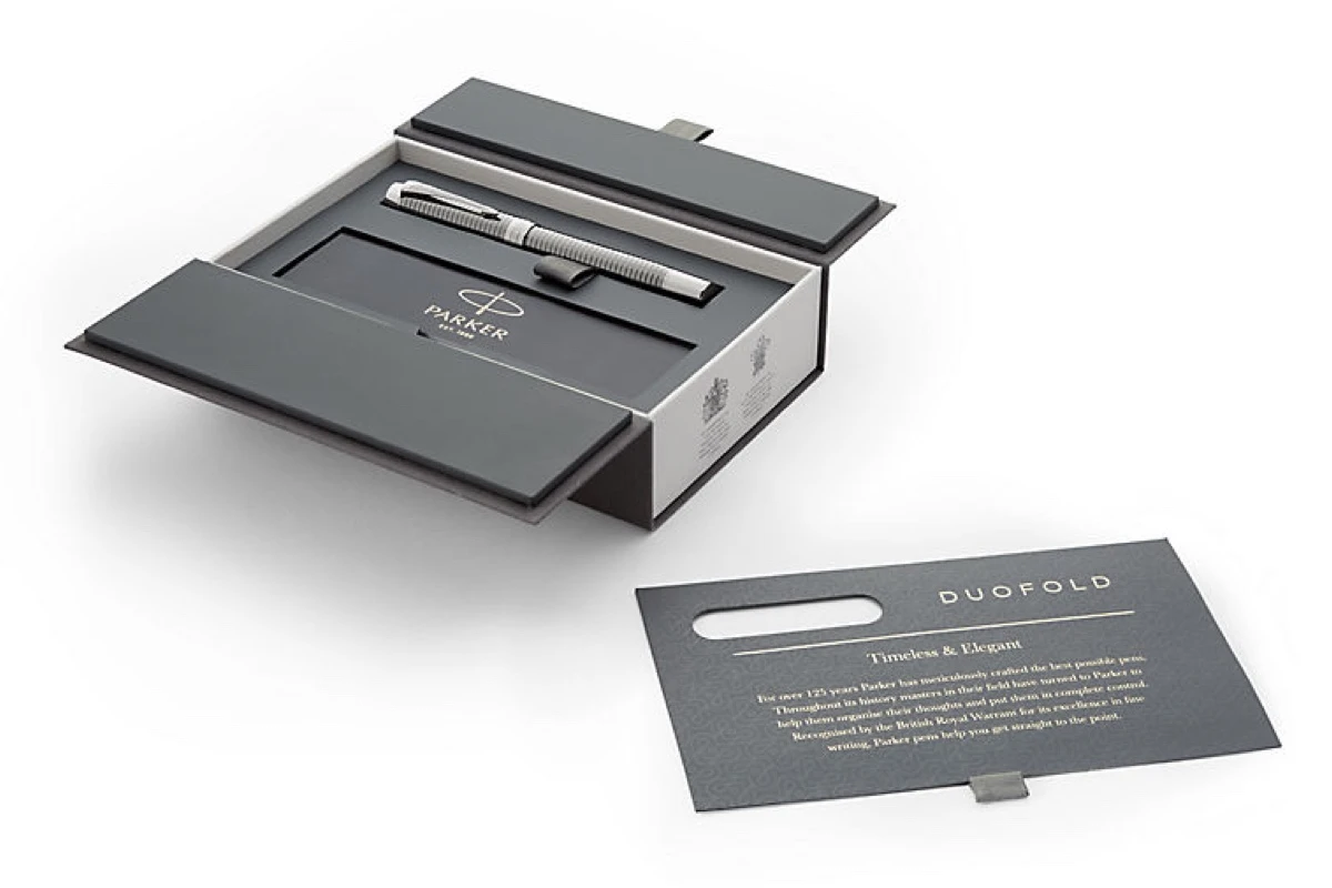 Parker® Parker Duofold Prestige Ruthenium Chiselled Centennial Vulpen 3 Parker® Parker Duofold Prestige Ruthenium Chiselled Centennial Vulpen - Afbeelding 3