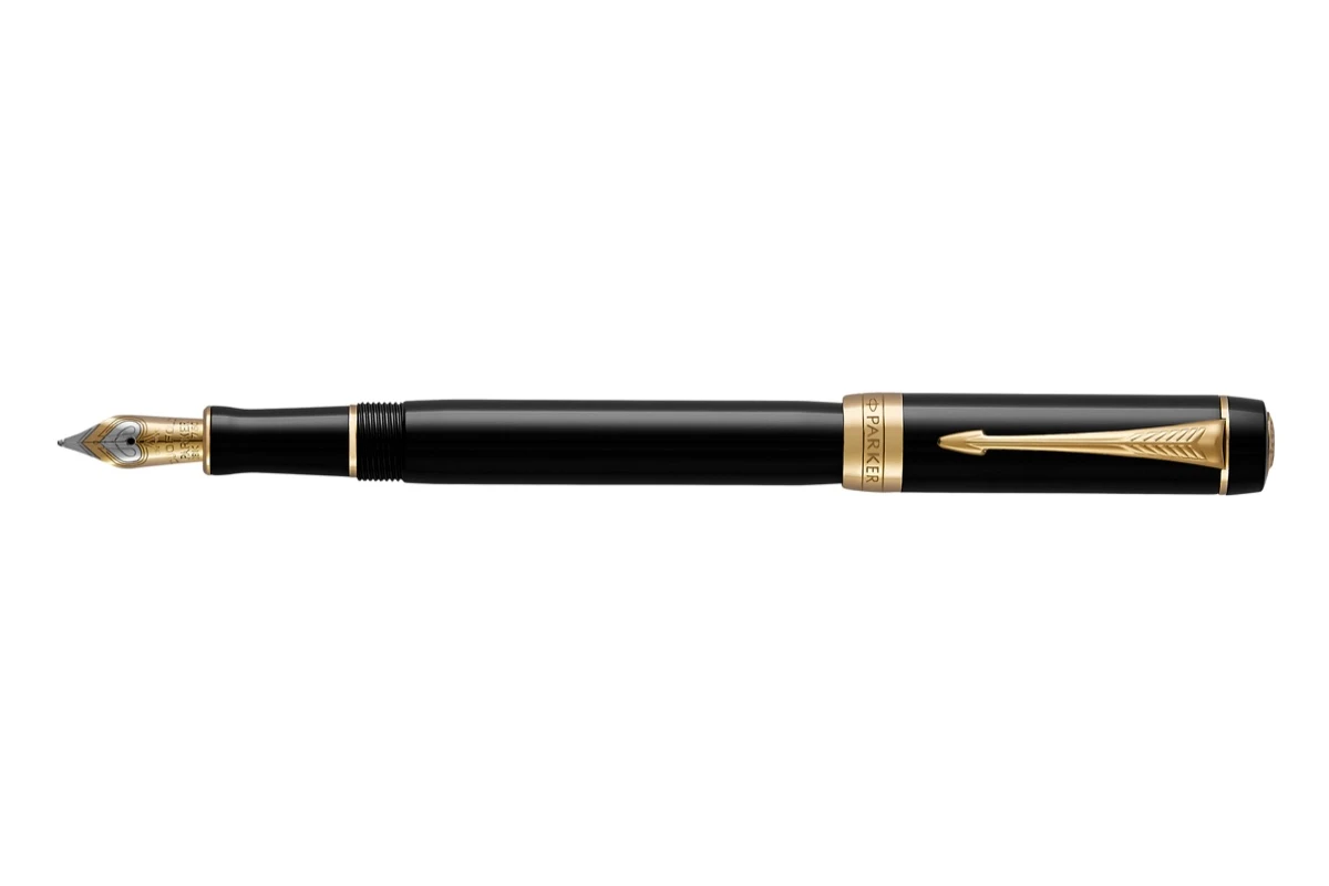 Parker® Parker Duofold Classic Black GT International Vulpen 1 Parker® Parker Duofold Classic Black GT International Vulpen