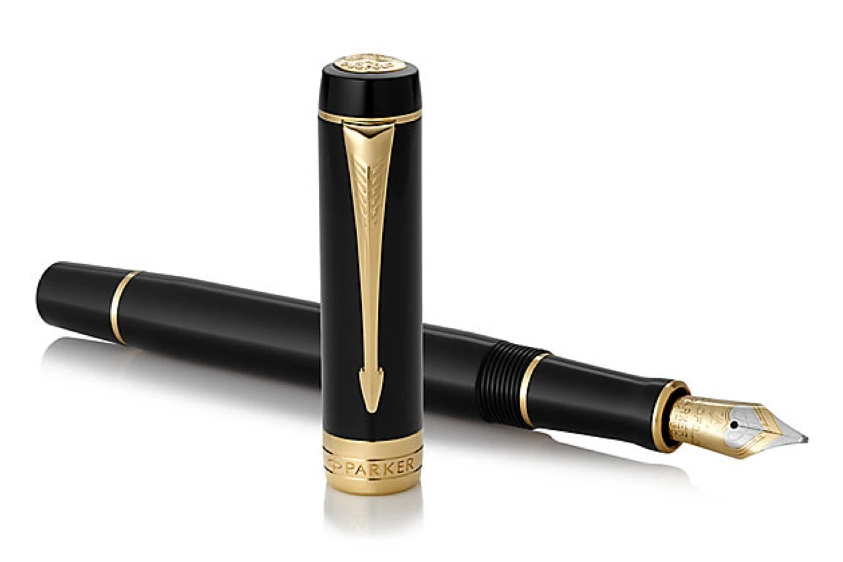 Parker® Parker Duofold Classic Black GT International Vulpen 2 Parker® Parker Duofold Classic Black GT International Vulpen - Afbeelding 2