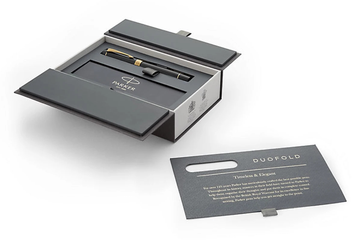 Parker® Parker Duofold Classic Black GT International Vulpen 3 Parker® Parker Duofold Classic Black GT International Vulpen - Afbeelding 3