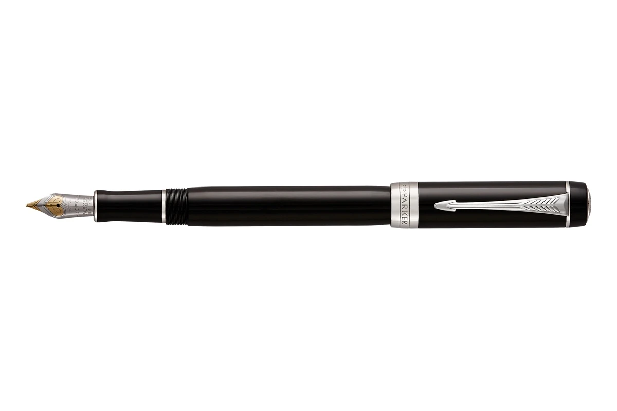 Parker® Parker Duofold Classic Black CT International Vulpen 1 Parker® Parker Duofold Classic Black CT International Vulpen
