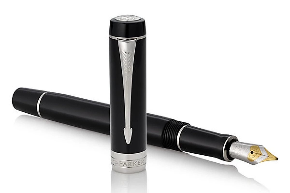 Parker® Parker Duofold Classic Black CT International Vulpen 2 Parker® Parker Duofold Classic Black CT International Vulpen - Afbeelding 2