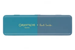 Caran D'Ache 849 Paul Smith Cyan/Steel Balpen -Winkel Voor Kantoorartikelen Caran d Ache 849 Paul Smith Cyan Steel BP 4