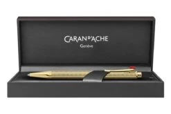 Caran D'Ache Ecridor Chevron Verguld Balpen -Winkel Voor Kantoorartikelen Caran d Ache Ecridor Chevron Gold Ballpoint Pen 3