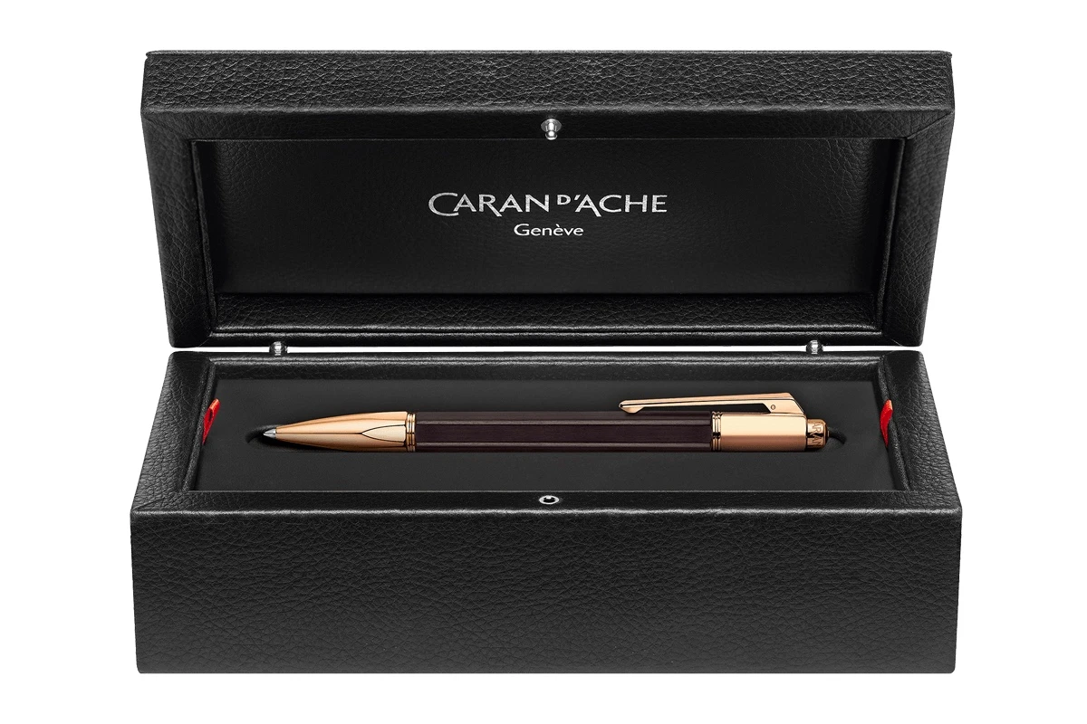 Caran D'Ache Varius Ebony Rose Gold Balpen 3 Caran D'Ache Varius Ebony Rose Gold Balpen - Afbeelding 3