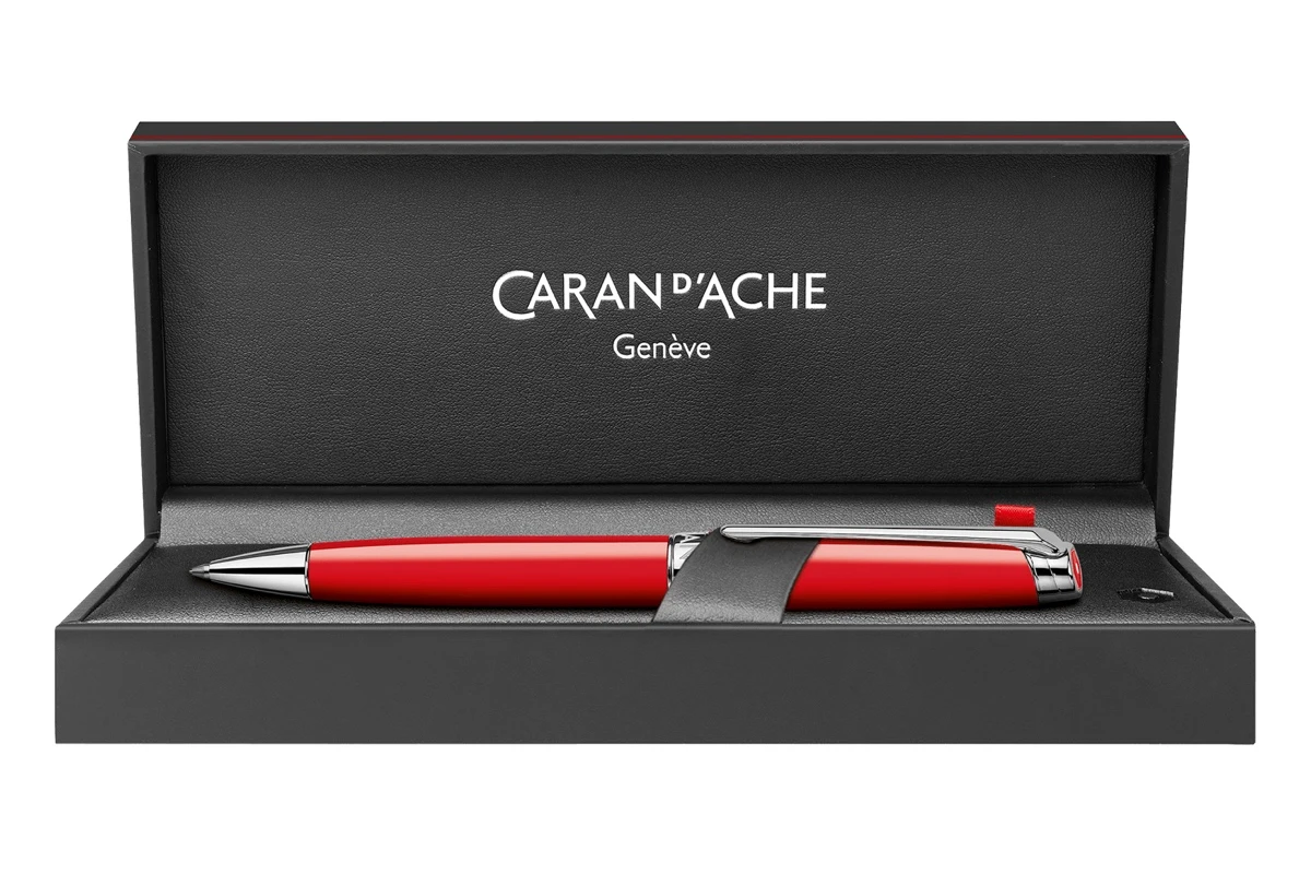 Caran D'Ache Léman Scarlet Red Balpen 3 Caran D'Ache Léman Scarlet Red Balpen - Afbeelding 3