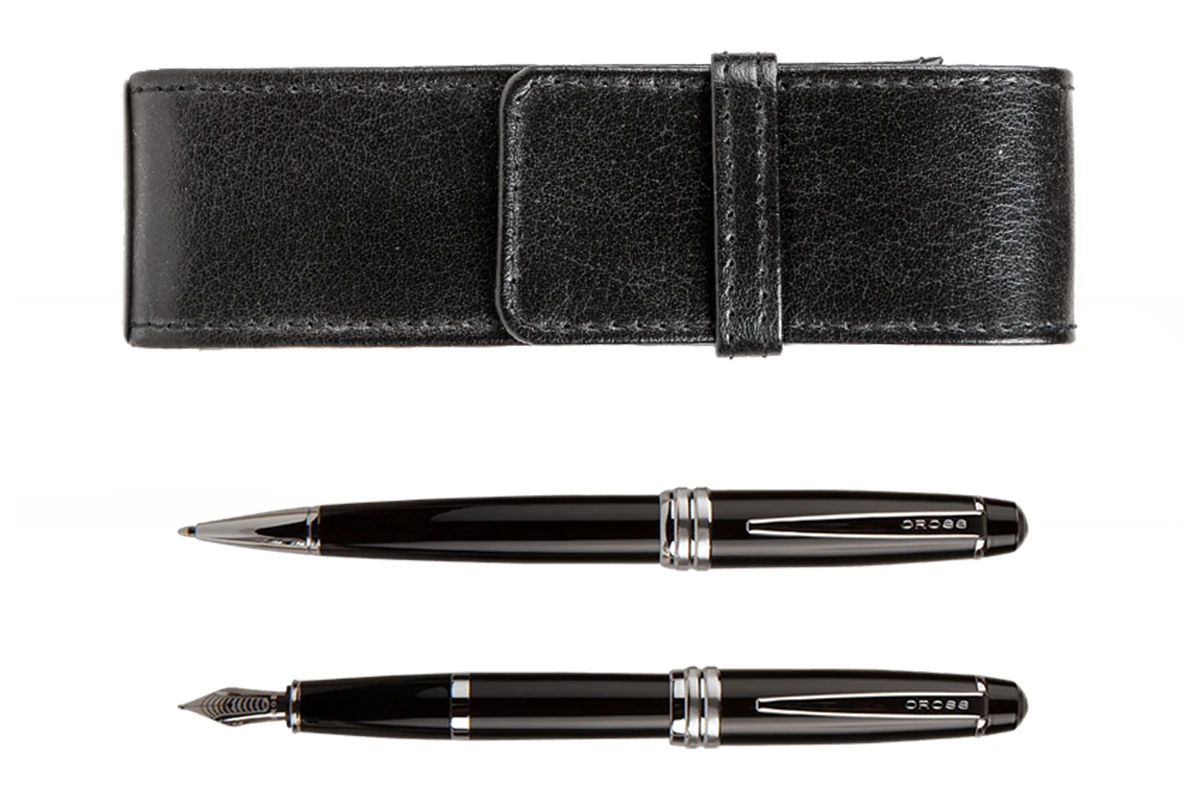 Cross® Cross Bailey Black CT Vulpen + Balpen + Etui Set 1 Cross® Cross Bailey Black CT Vulpen + Balpen + Etui Set