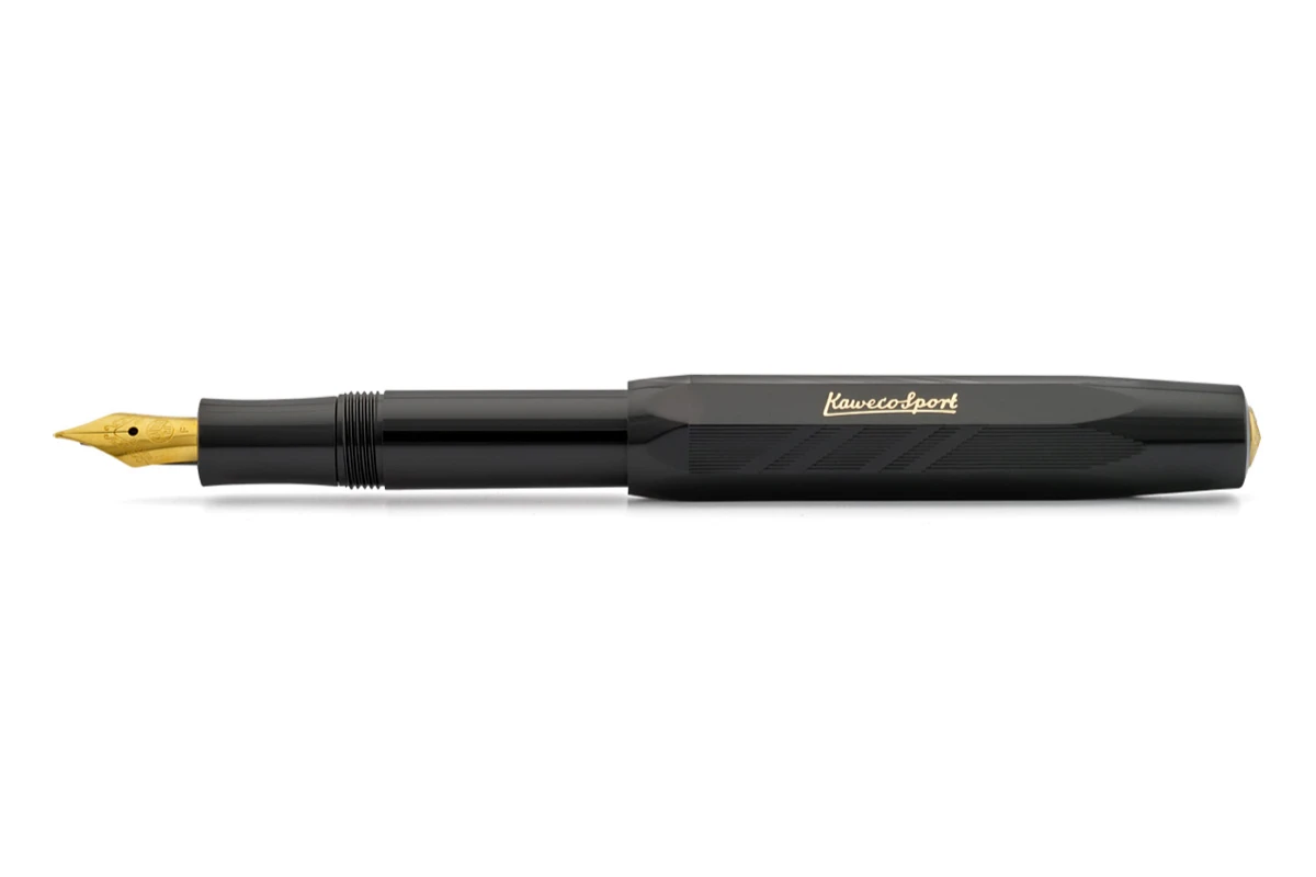 Kaweco Sport Guilloch Zwart Vulpen 1 Kaweco Sport Guilloch Zwart Vulpen