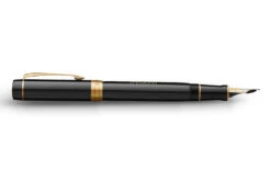 Parker® Parker Duofold 135 Years Anniversary Black GT Vulpen 10 Parker® Parker Duofold 135 Years Anniversary Black GT Vulpen -Winkel Voor Kantoorartikelen Parker Duofold 135 Years Fountain Pen GT 3