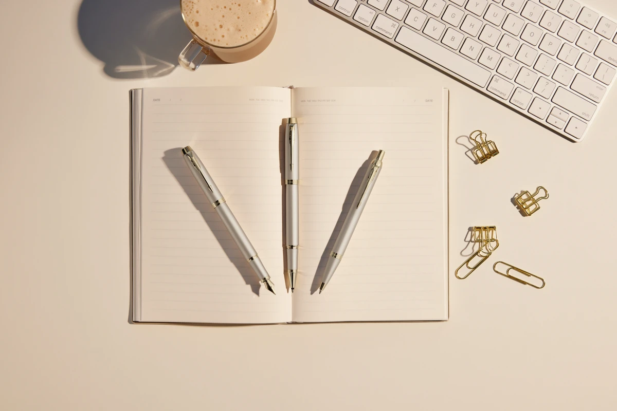 Parker® Parker IM Monochrome Champagne Vulpen 6 Parker® Parker IM Monochrome Champagne Vulpen - Afbeelding 6