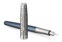 Parker® Parker Sonnet Metal Blue CT 18K Vulpen -Winkel Voor Kantoorartikelen Parker sonnet metal blue ct fp 3