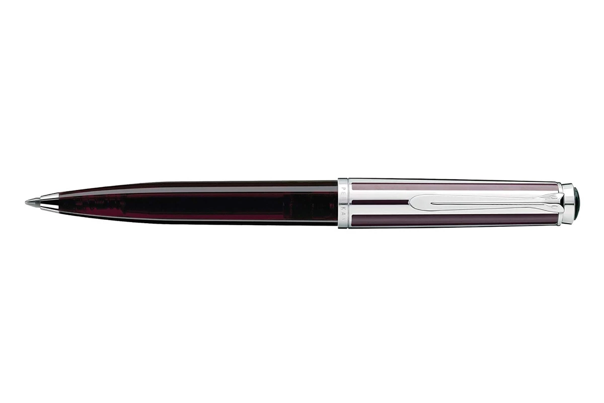 Pelikan K625 Aubergine Transparant Balpen 1 Pelikan K625 Aubergine Transparant Balpen