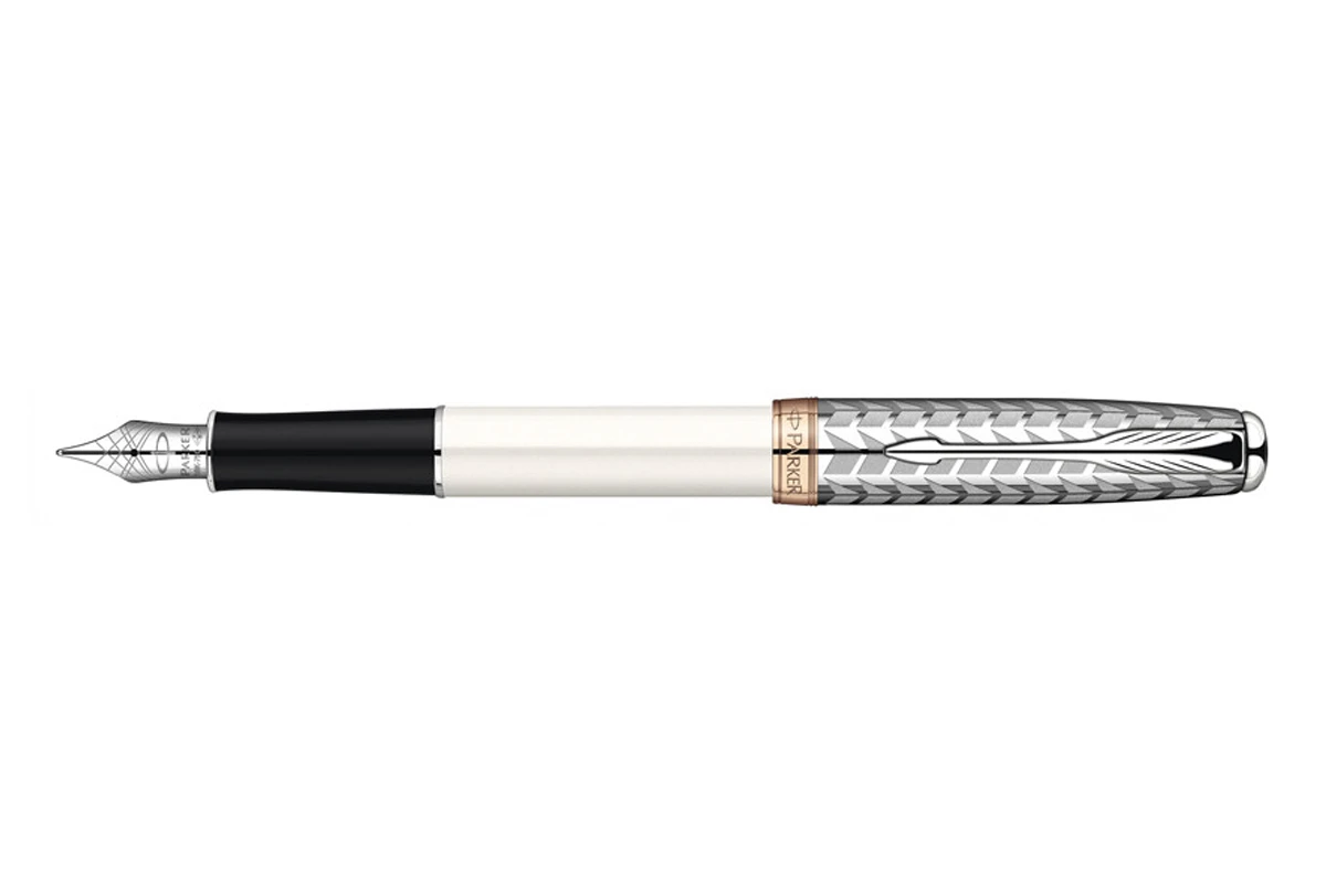 Parker® Parker Sonnet Metal Pearl Vulpen 1 Parker® Parker Sonnet Metal Pearl Vulpen