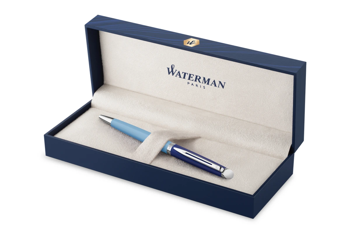 Waterman Hémisphère Colour Blocking Blue CT Balpen 4 Waterman Hémisphère Colour Blocking Blue CT Balpen - Afbeelding 4