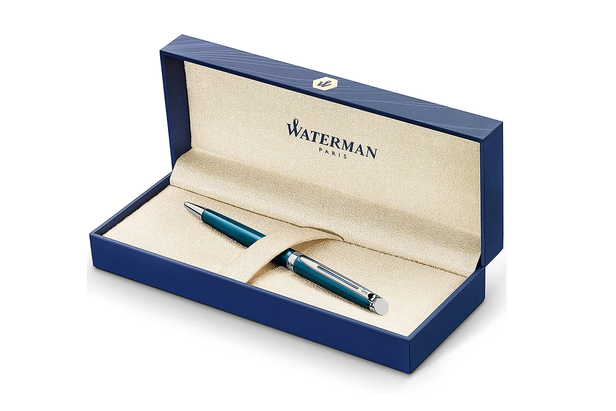 Waterman Hémisphère Blue Metallic CT Balpen 3 Waterman Hémisphère Blue Metallic CT Balpen - Afbeelding 3